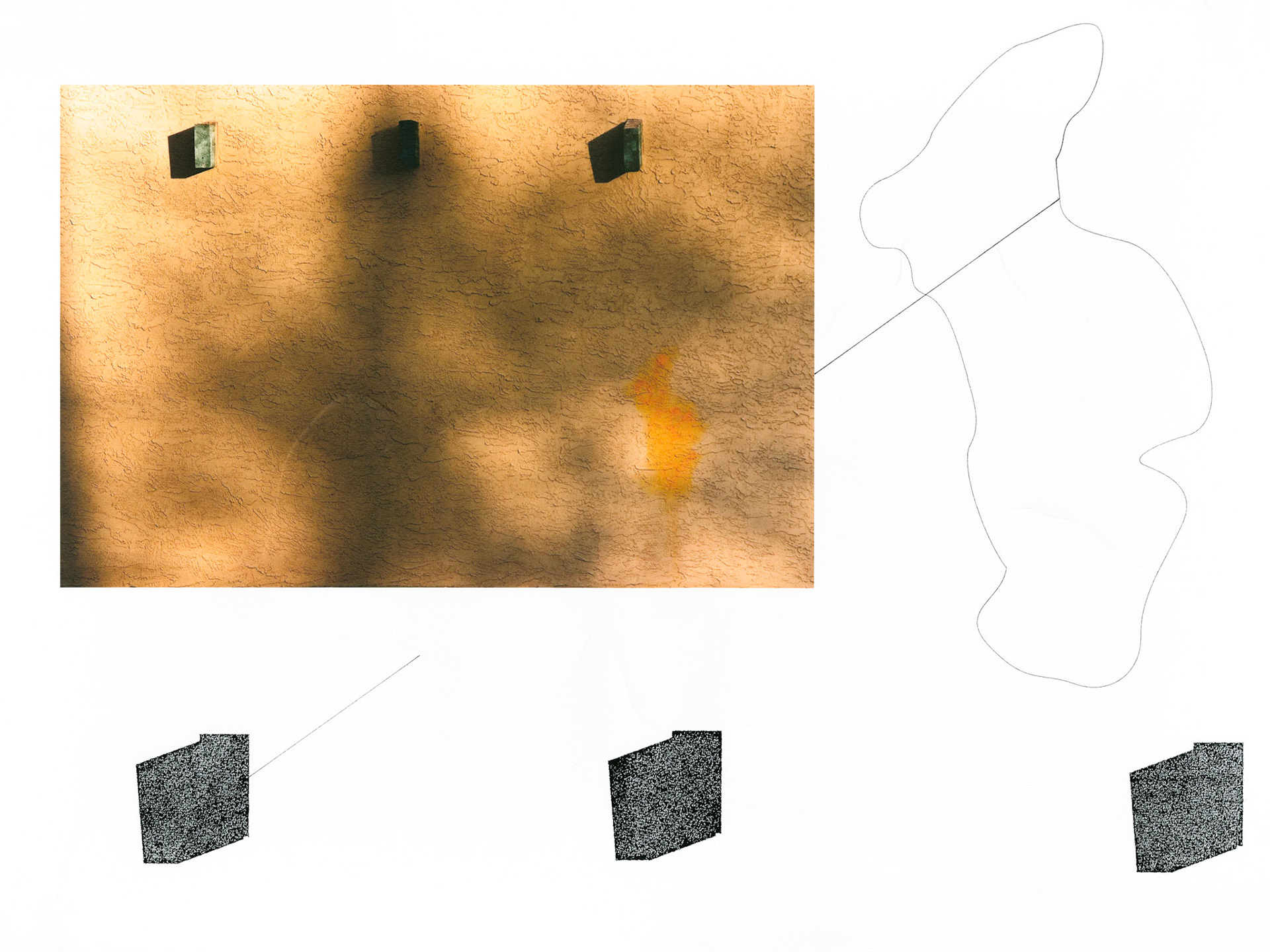 Construct No. 295; Pigment print, ink, graphite and embossed drawings; 18 x 24 inches; © 2014