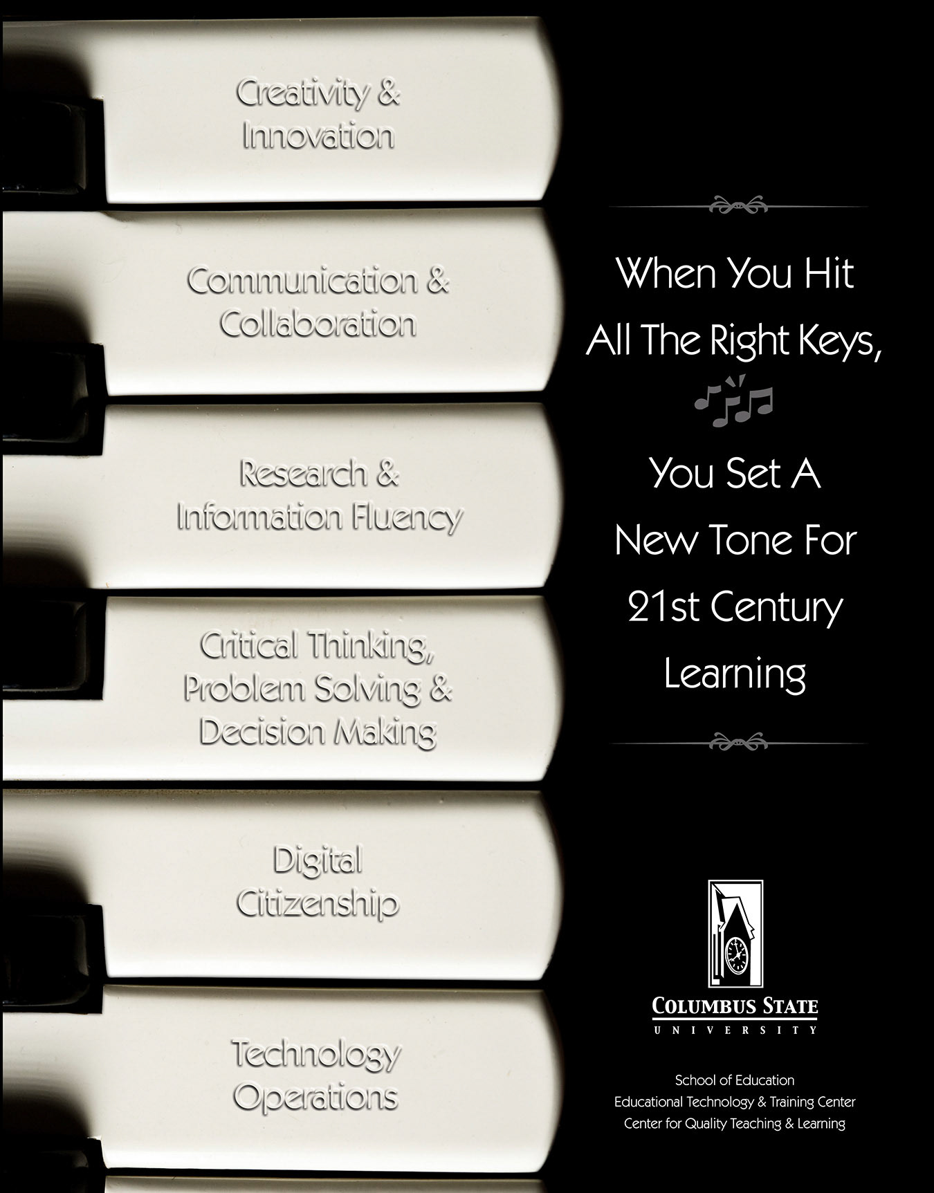 Program ad for Columbus State University.