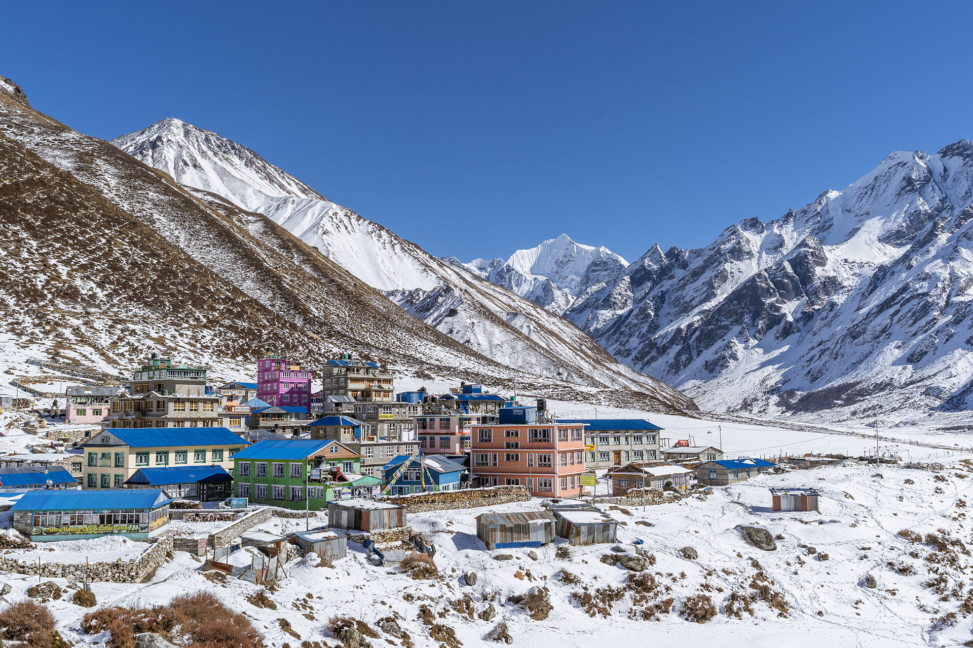 Kyanjin Gompa Village.