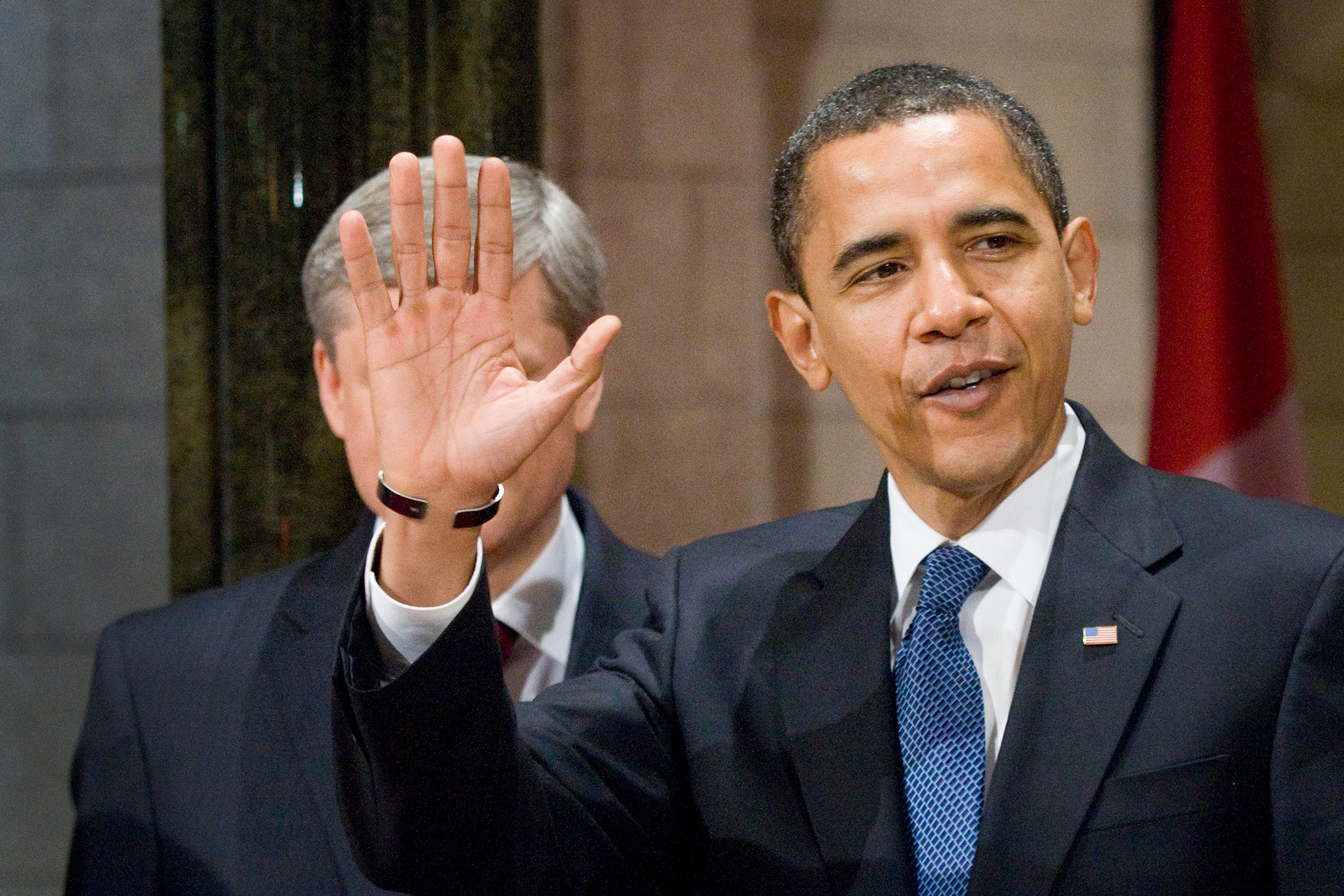 Stephen Harper et Barack Obama