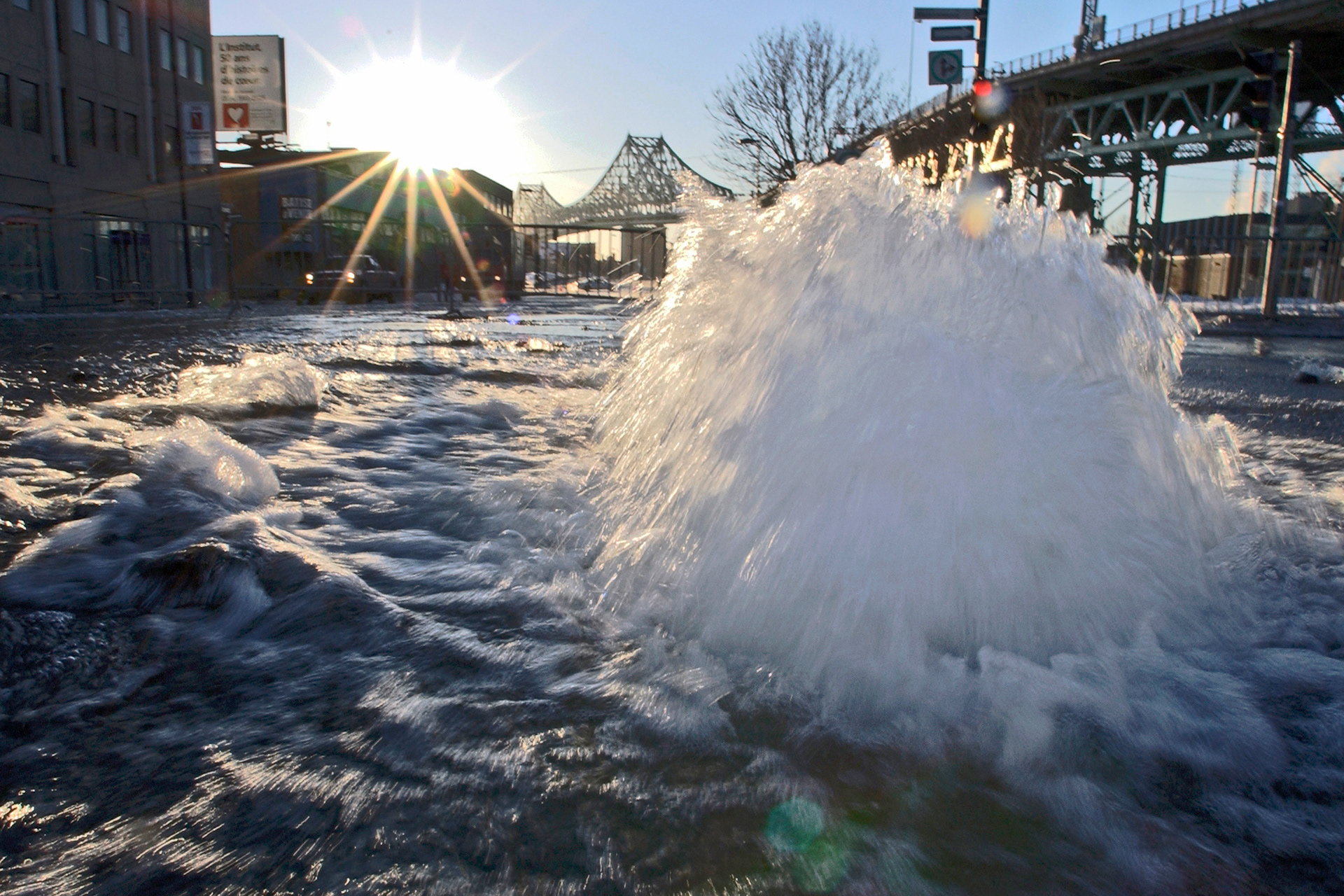 Fuite d'eau majeure