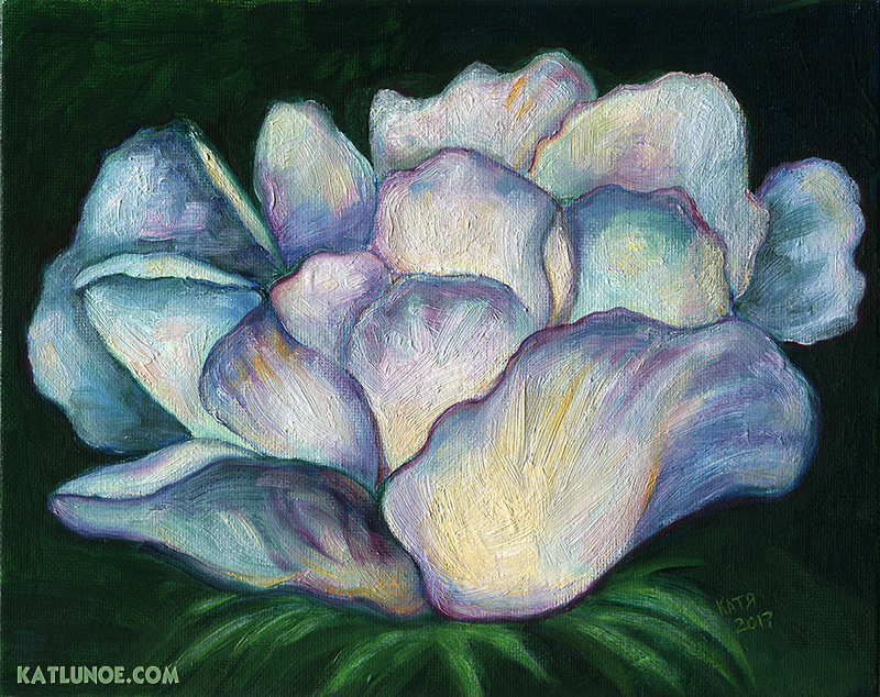 Flower oil painting commission fine art