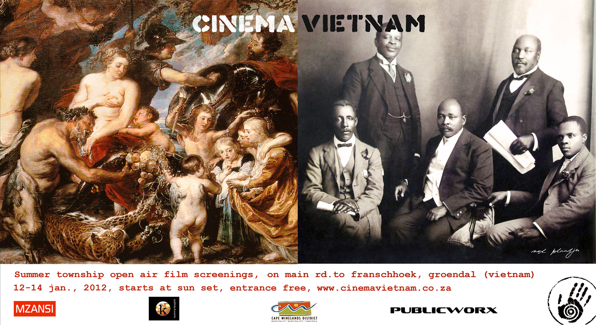 A teaser for the Cinema Vietnam open air movie event in Franschhoek, South-Africa 2012.