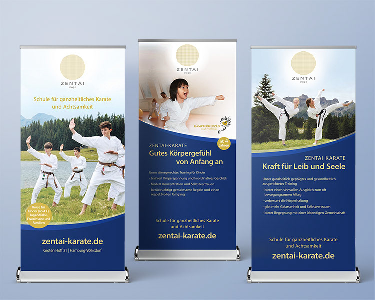 Roll-Ups für ZENTAI Dojo
