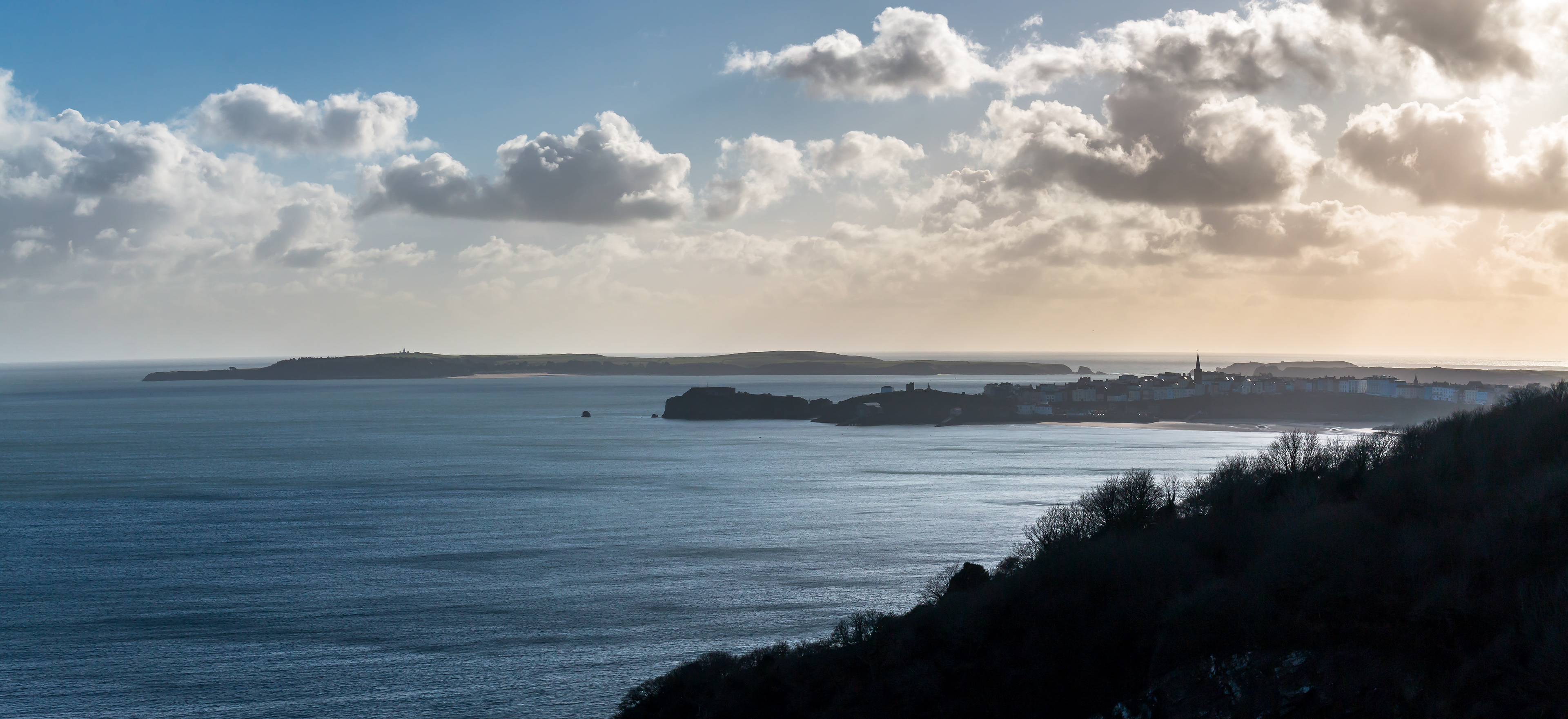 A Distant Tenby and Caldey Island