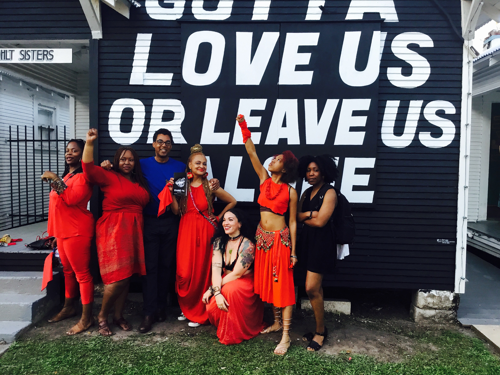 Black women artist for BLACK LIVES MATTER Project Row house TX 2016