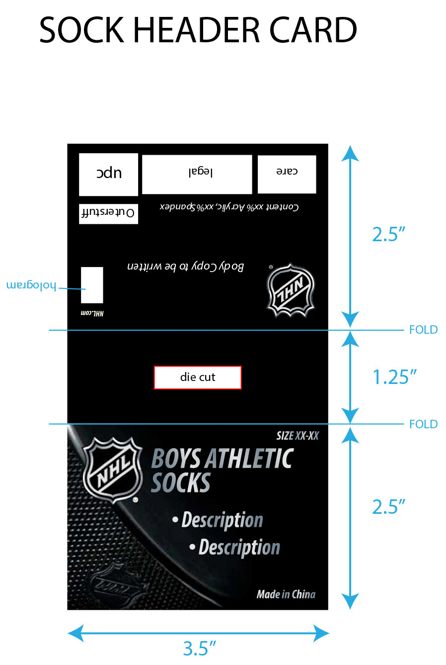 NHL Hanger Card