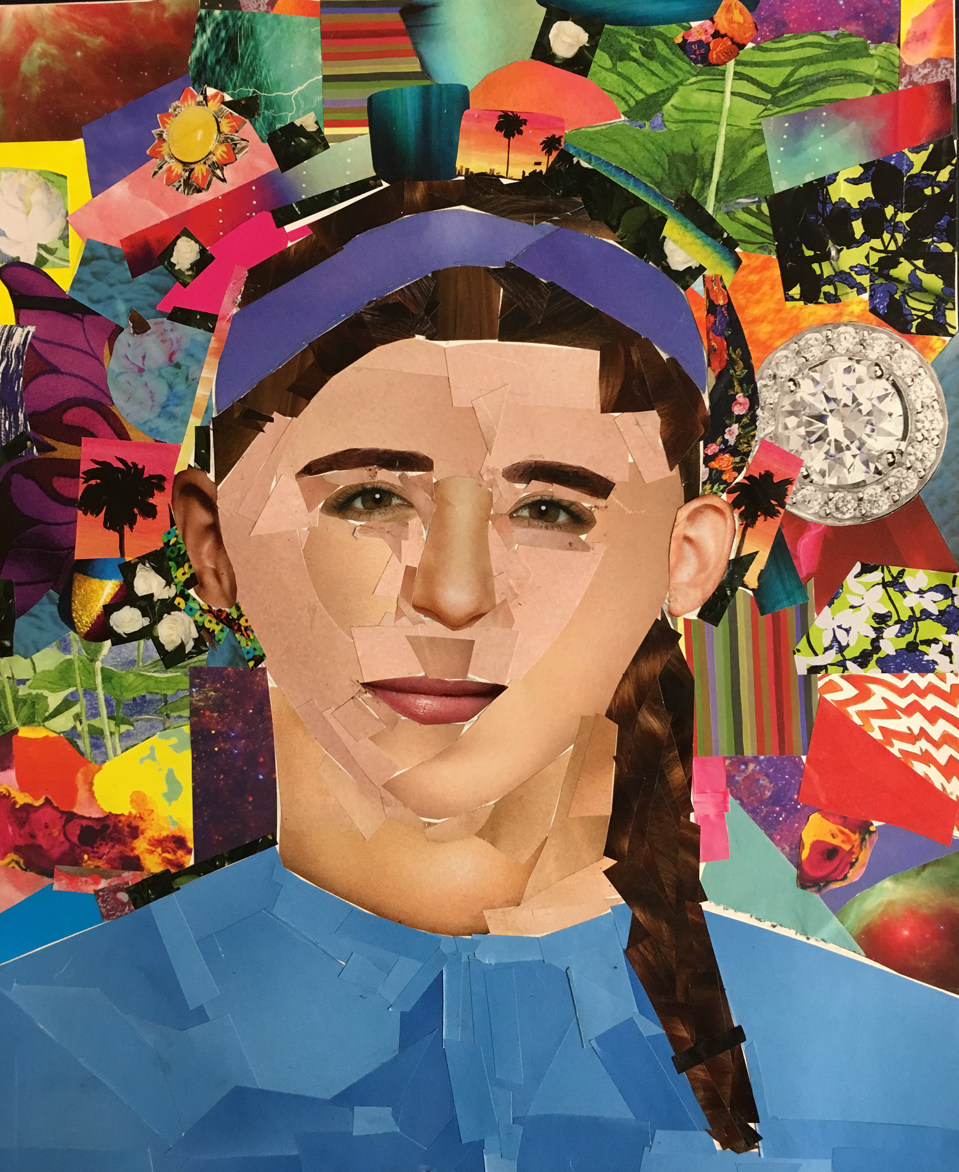 SELF PORTRAIT COLLAGE. Grade 8