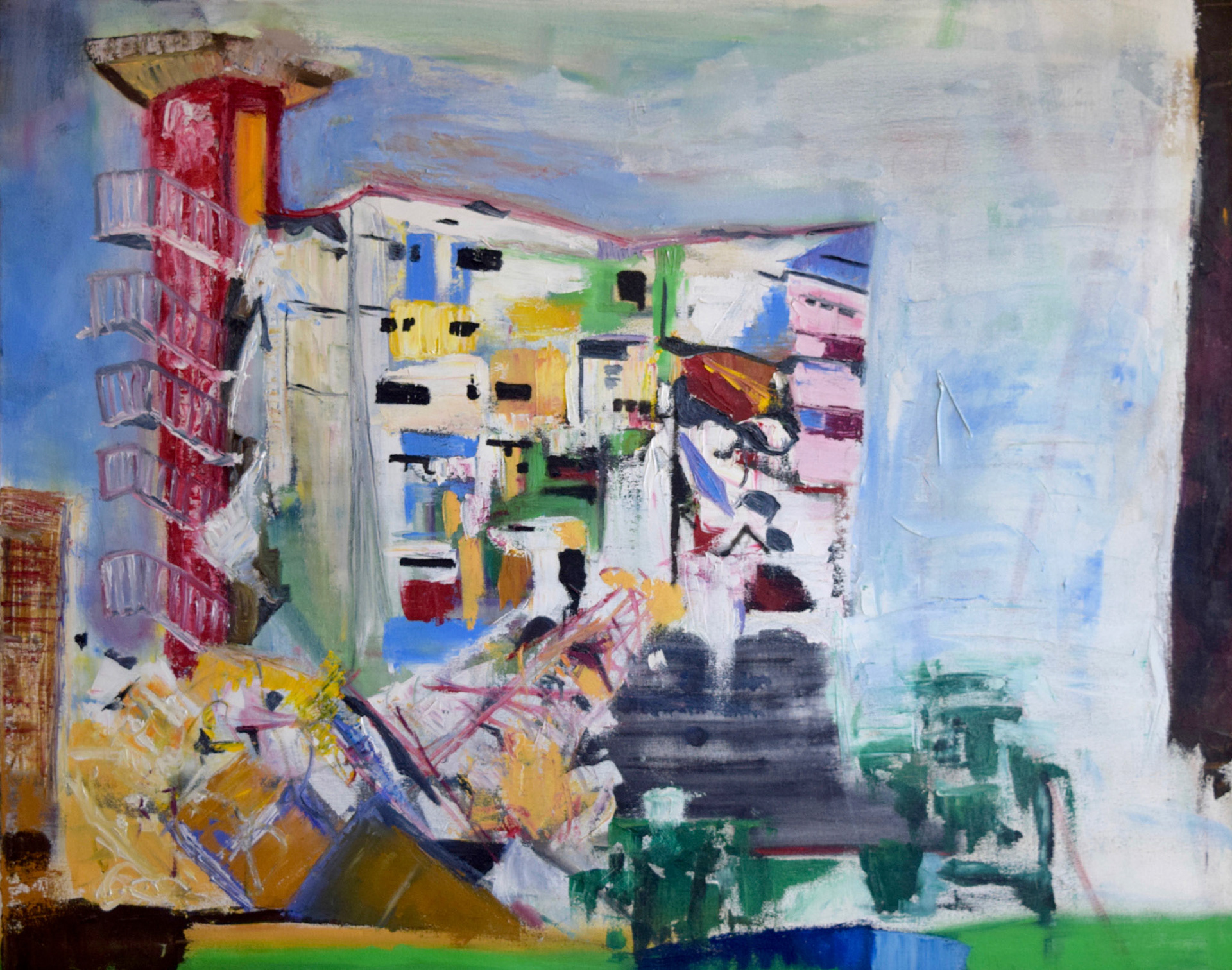 La Caseria. 2005. Oil on canvas, 32 x 40"