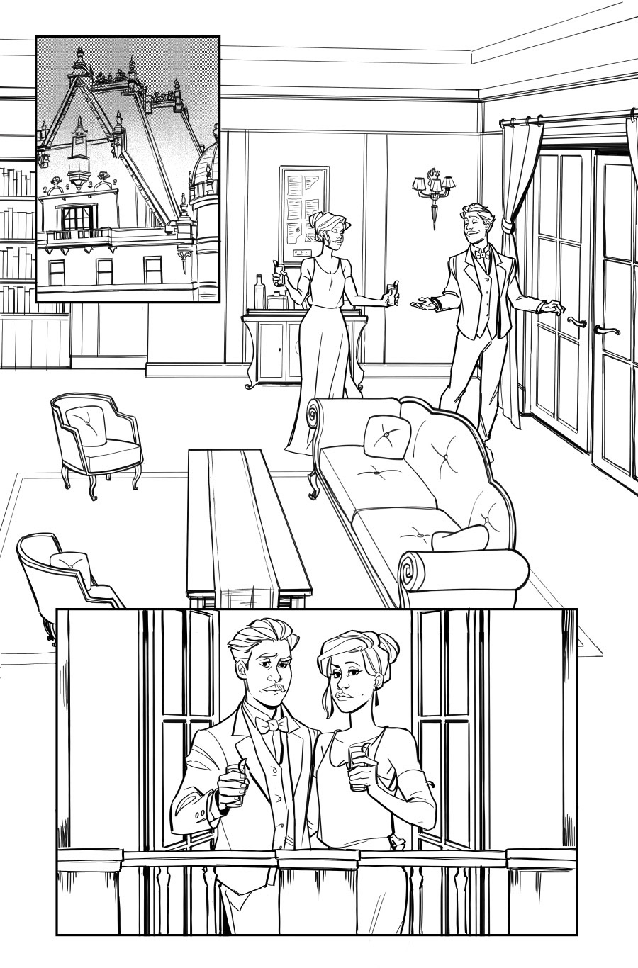 The Thrilling Adventure Hour: Residence Evil - Pencils, Inks (written by Ben Acker & Ben Blacker, BOOM! 2018)