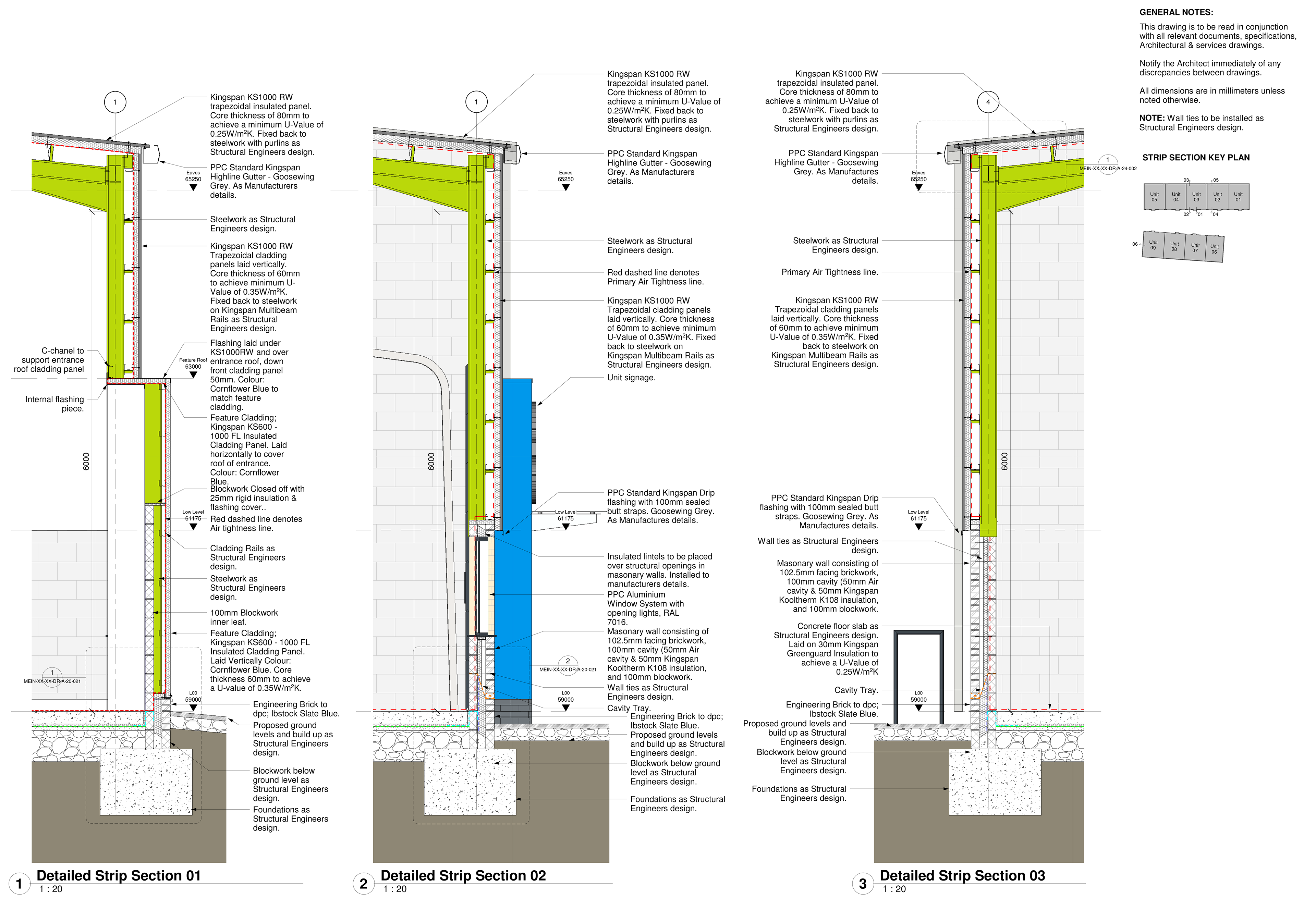 Detailed Strip Sections