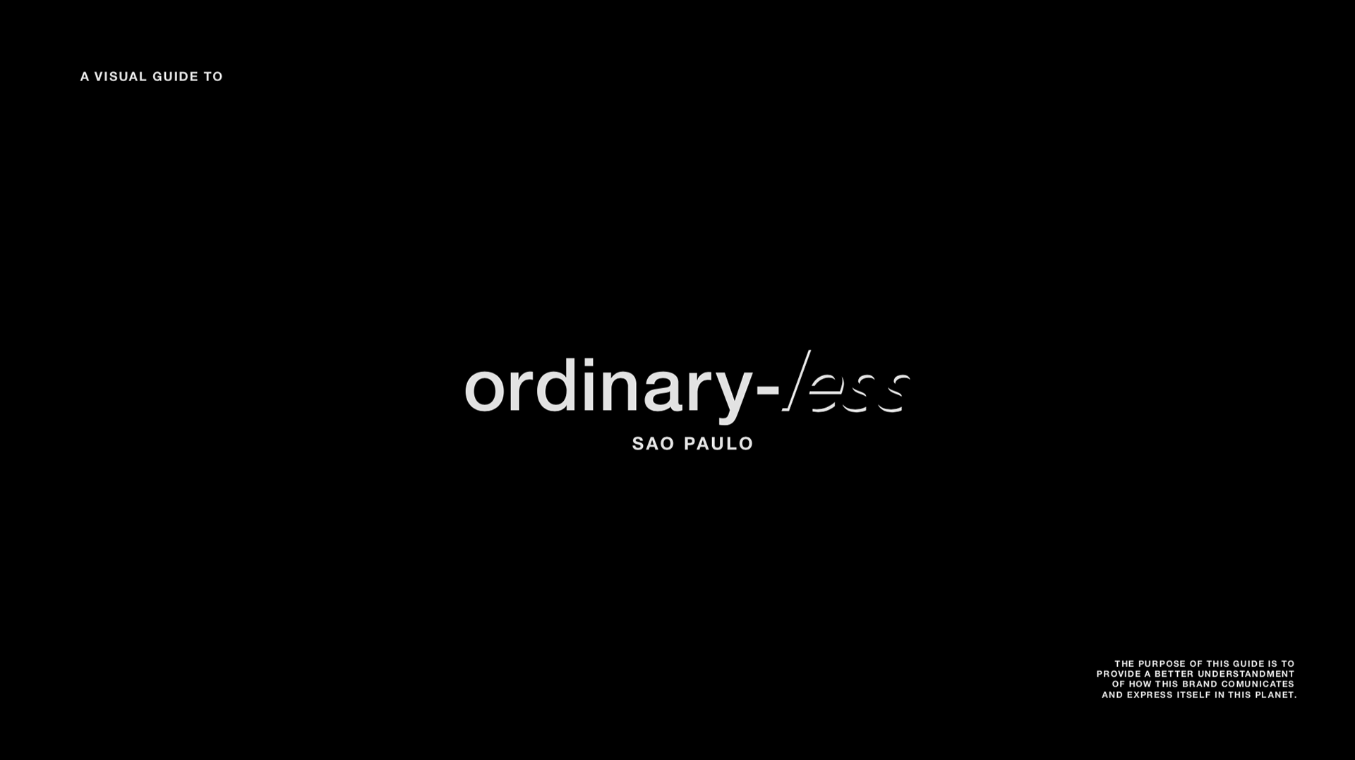 Brand Identity | Ordinary-Less