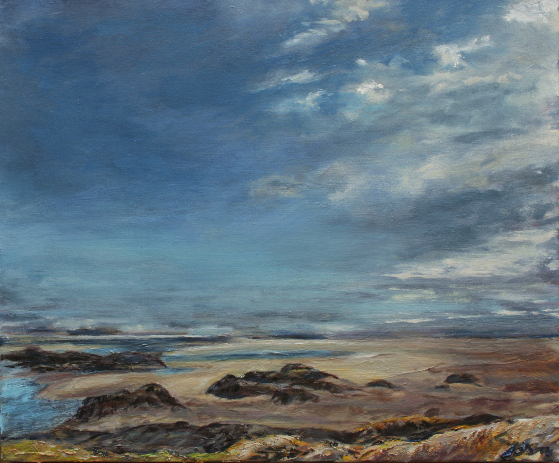 Long way round Anglesey oil on canvas 67cm x 57cm £690