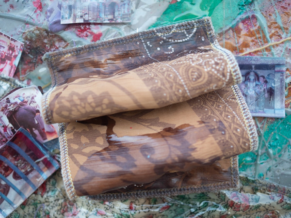 Folded silk