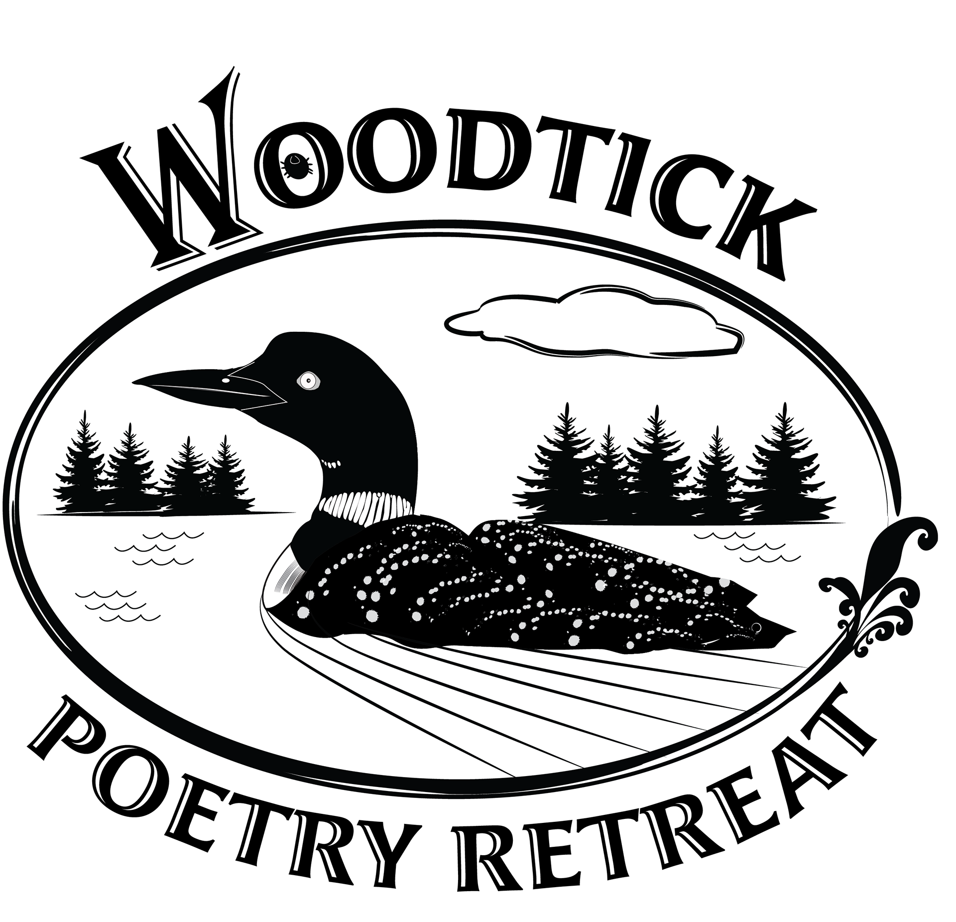 Woodtick Poetry Retreat Logo
