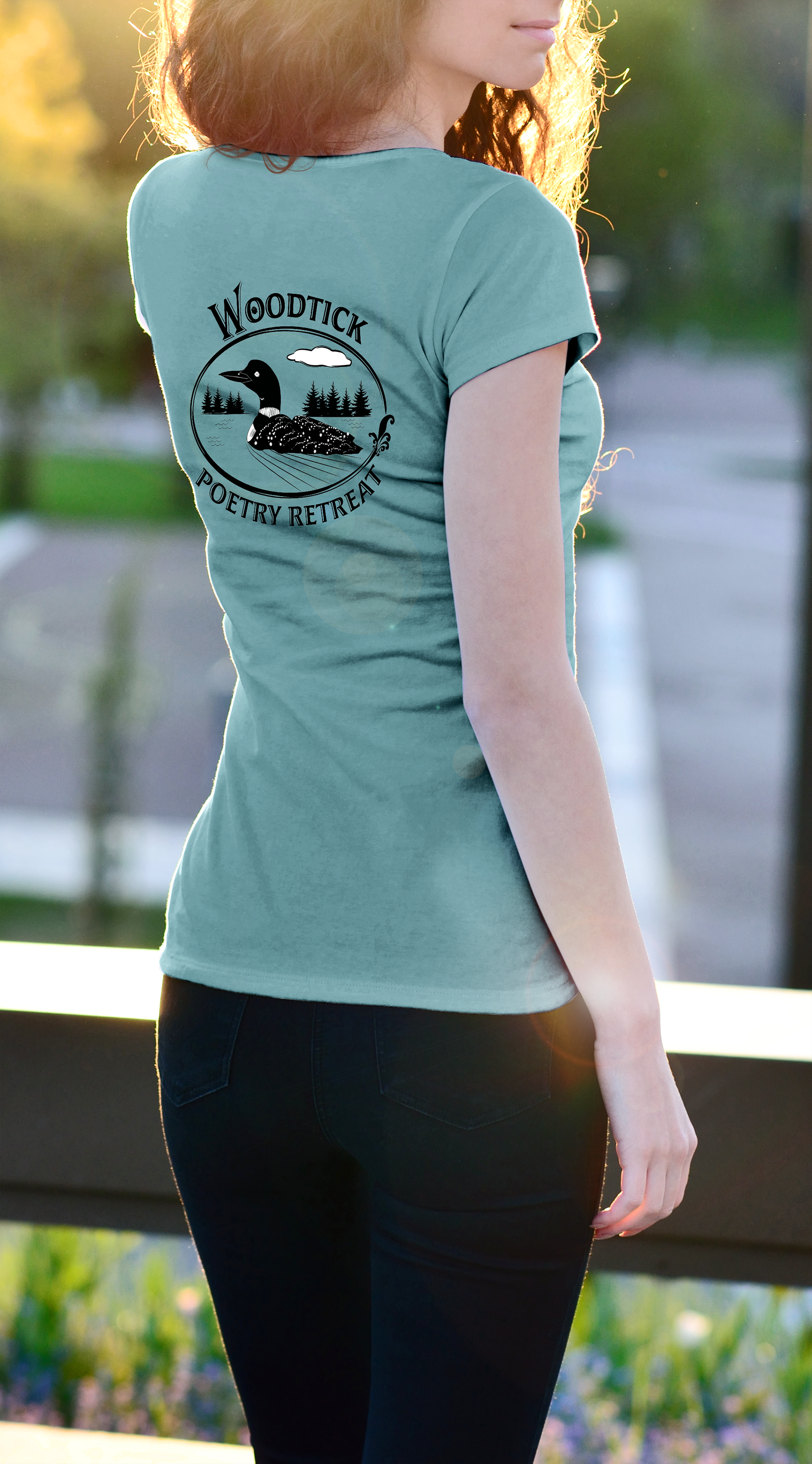 Woodtick T-shirt Design, back.