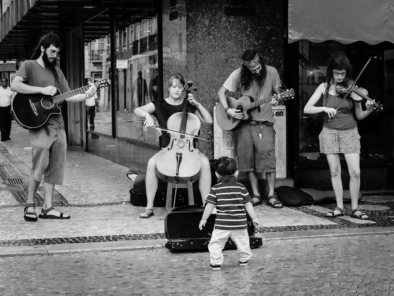 Sie spielte Cello