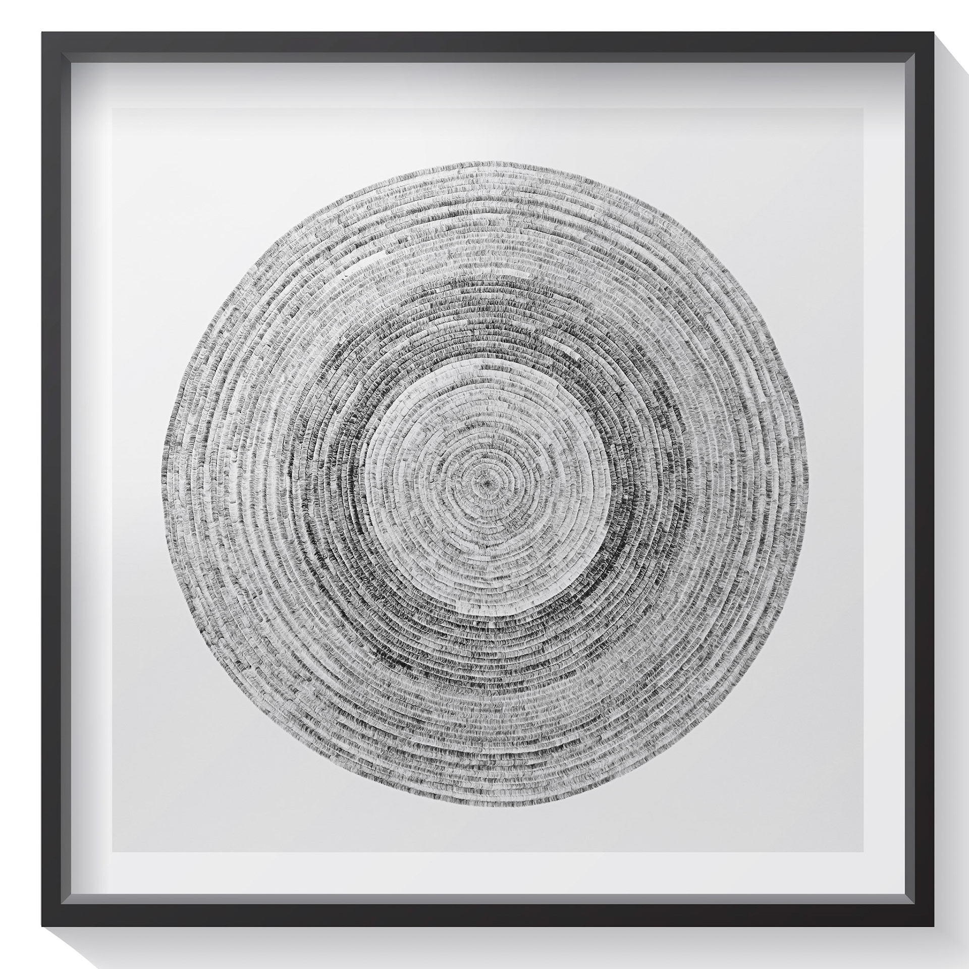 Cils, 90 x 90 cm, stylo bille sur papier, 2019, collection privée