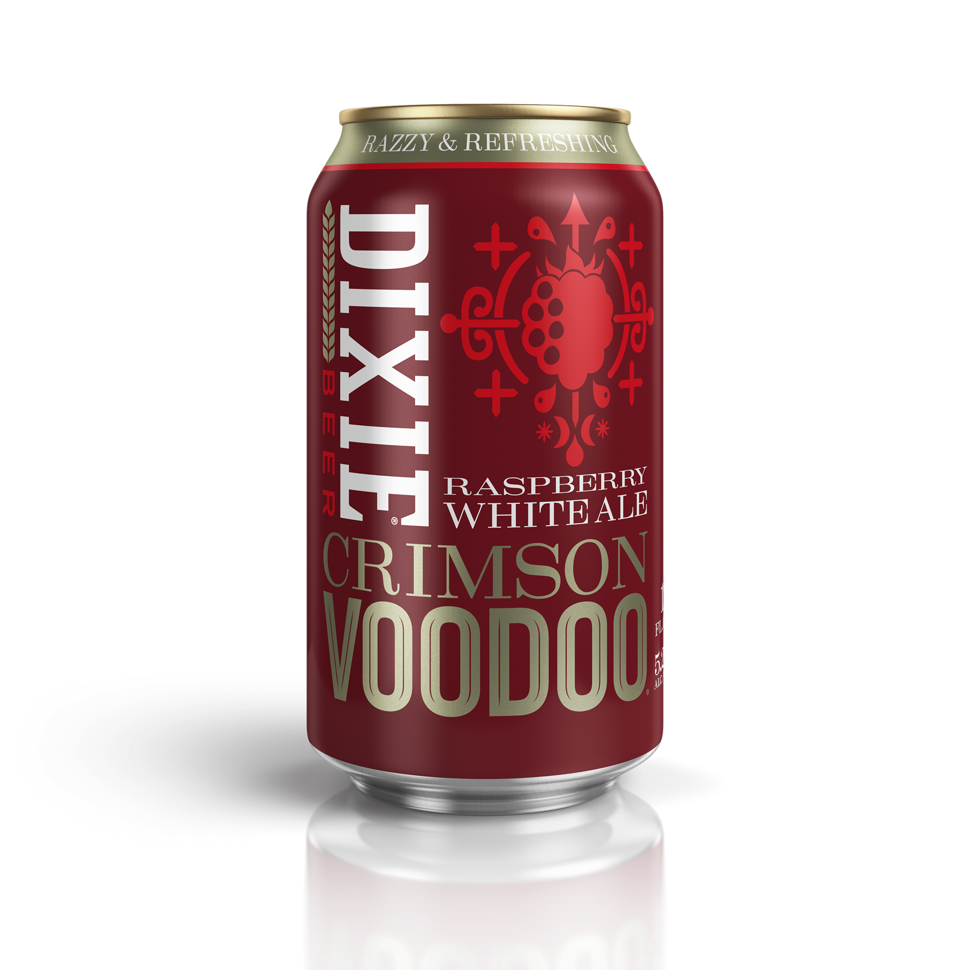 Dixie Crimson 12 oz. Can Design