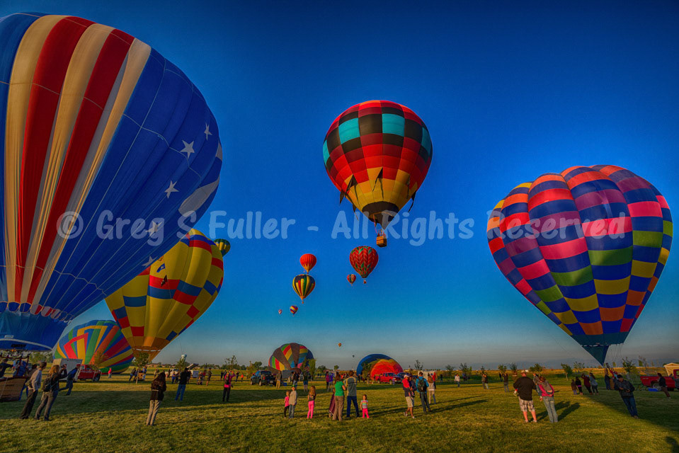 Taking Flight - Colorful Hot Air Balloons Frederick in Flight - Frederick, Colorado