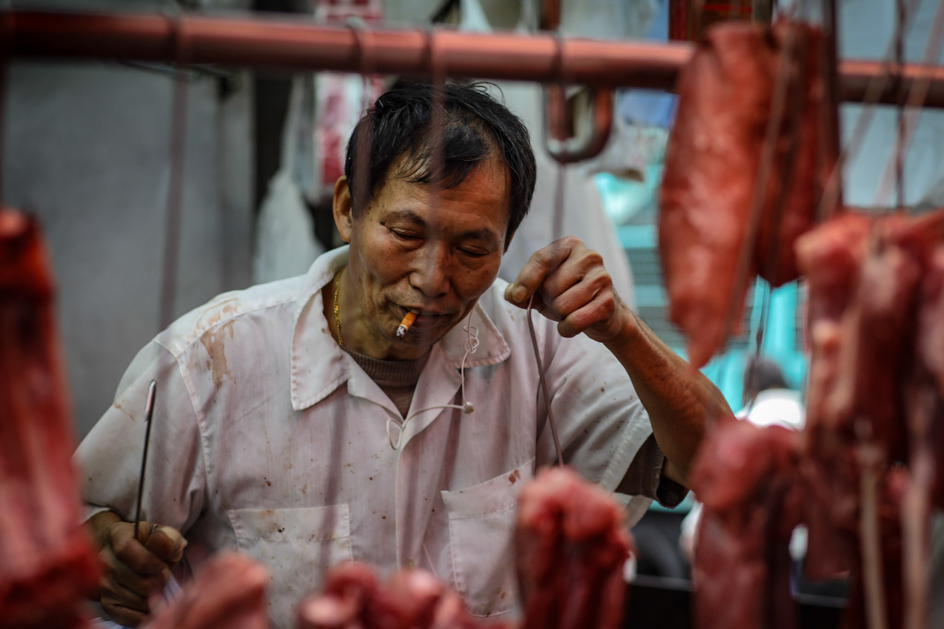 Butcher. Hong Kong.