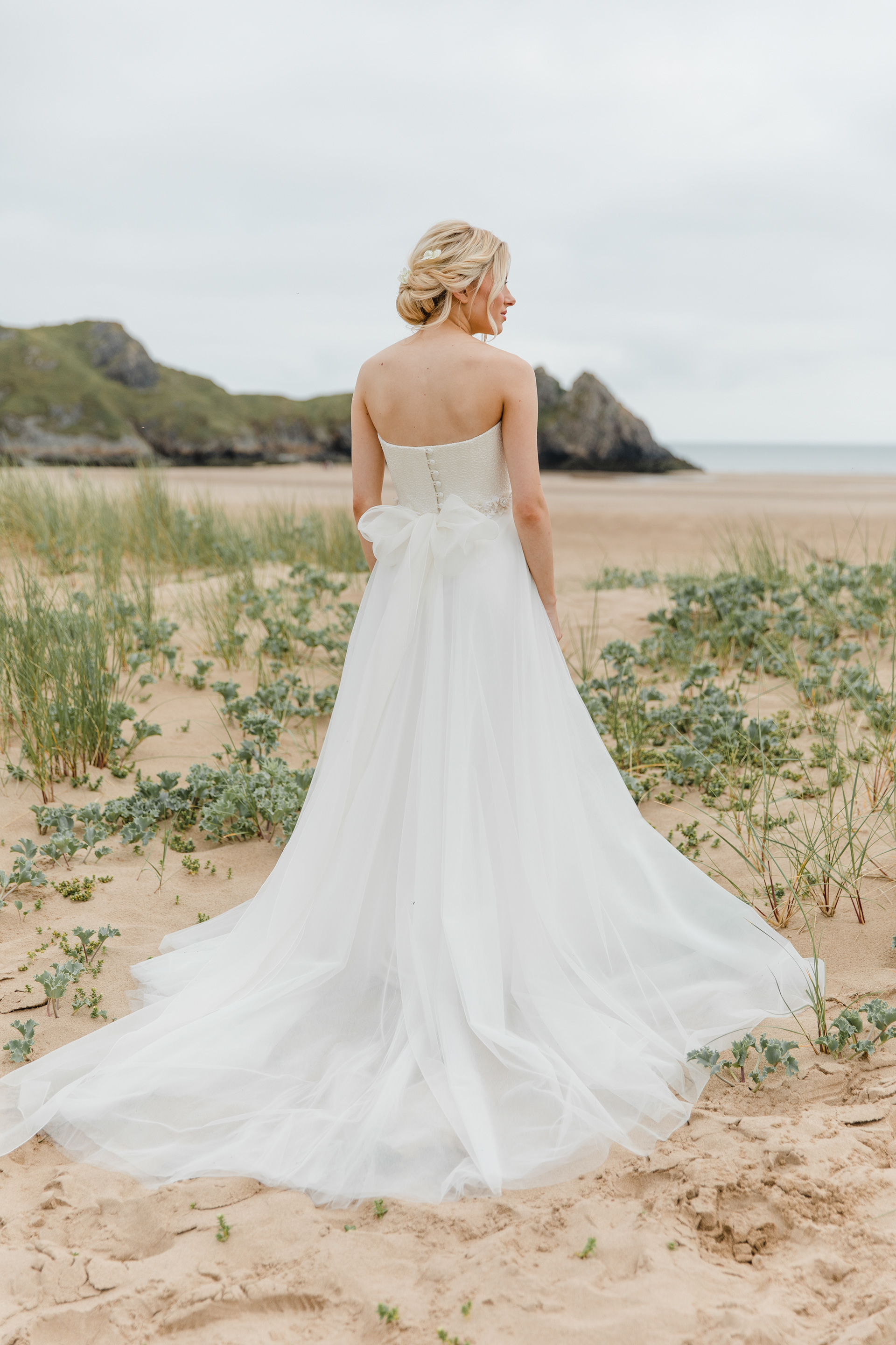 AMR Bridal, AMR Jasmine Dress, Three Cliffs, Gower Peninsula