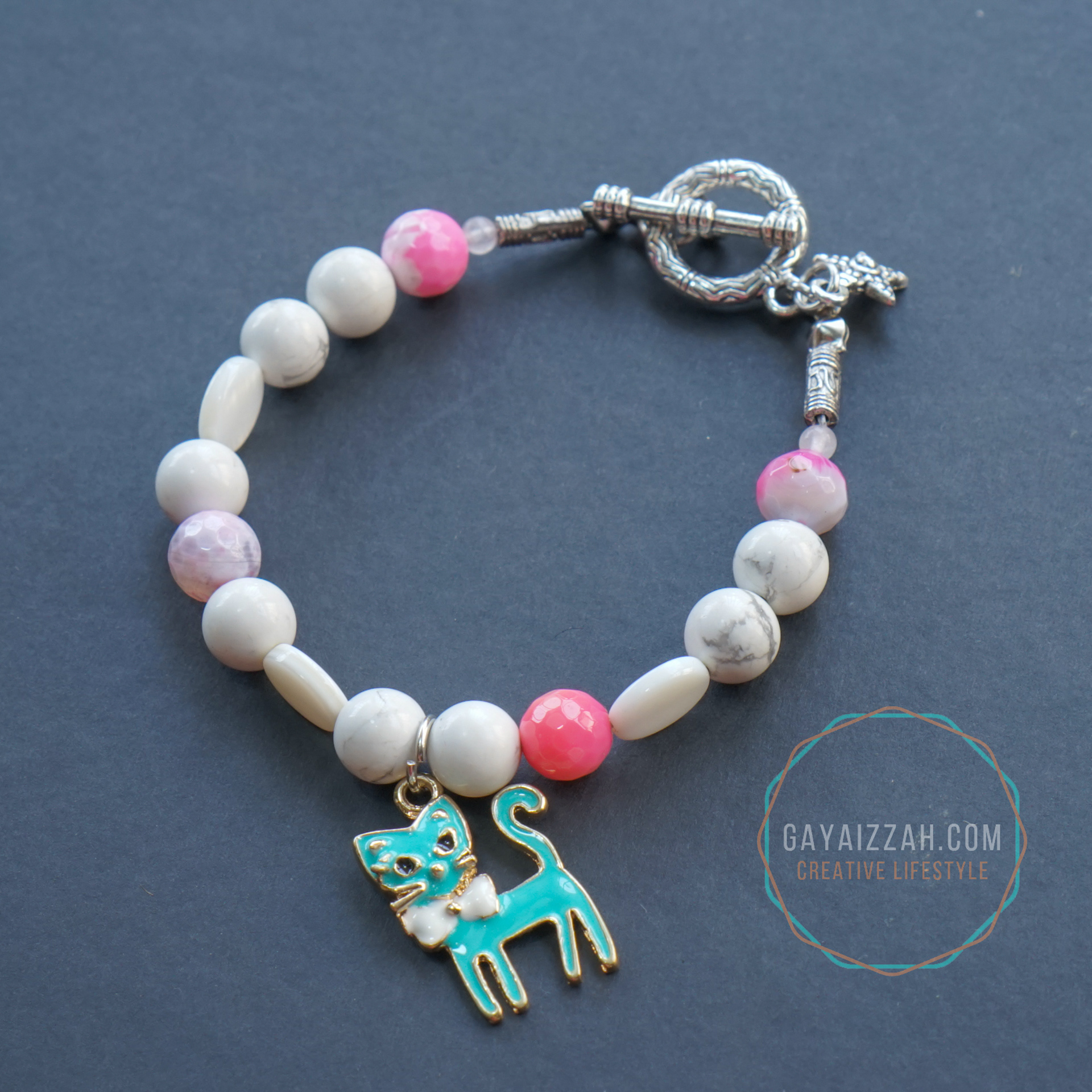 rm45: pink agate, howlite