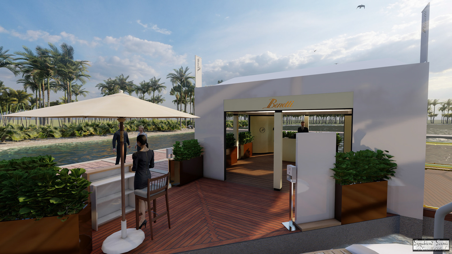Benetti: Fort Lauderdale Boat Show Tent Render 6