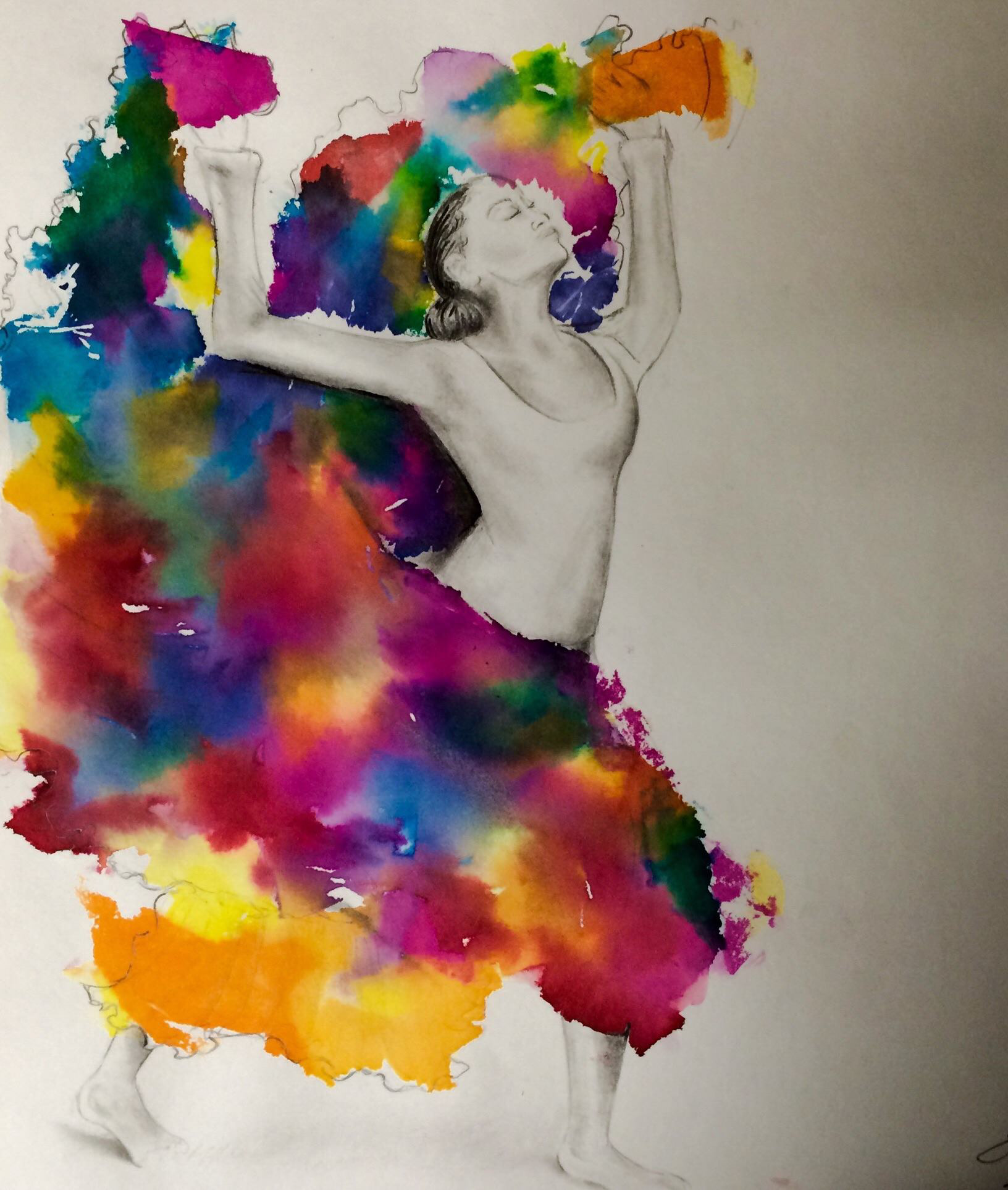 "Untitled" Mixed media on paper