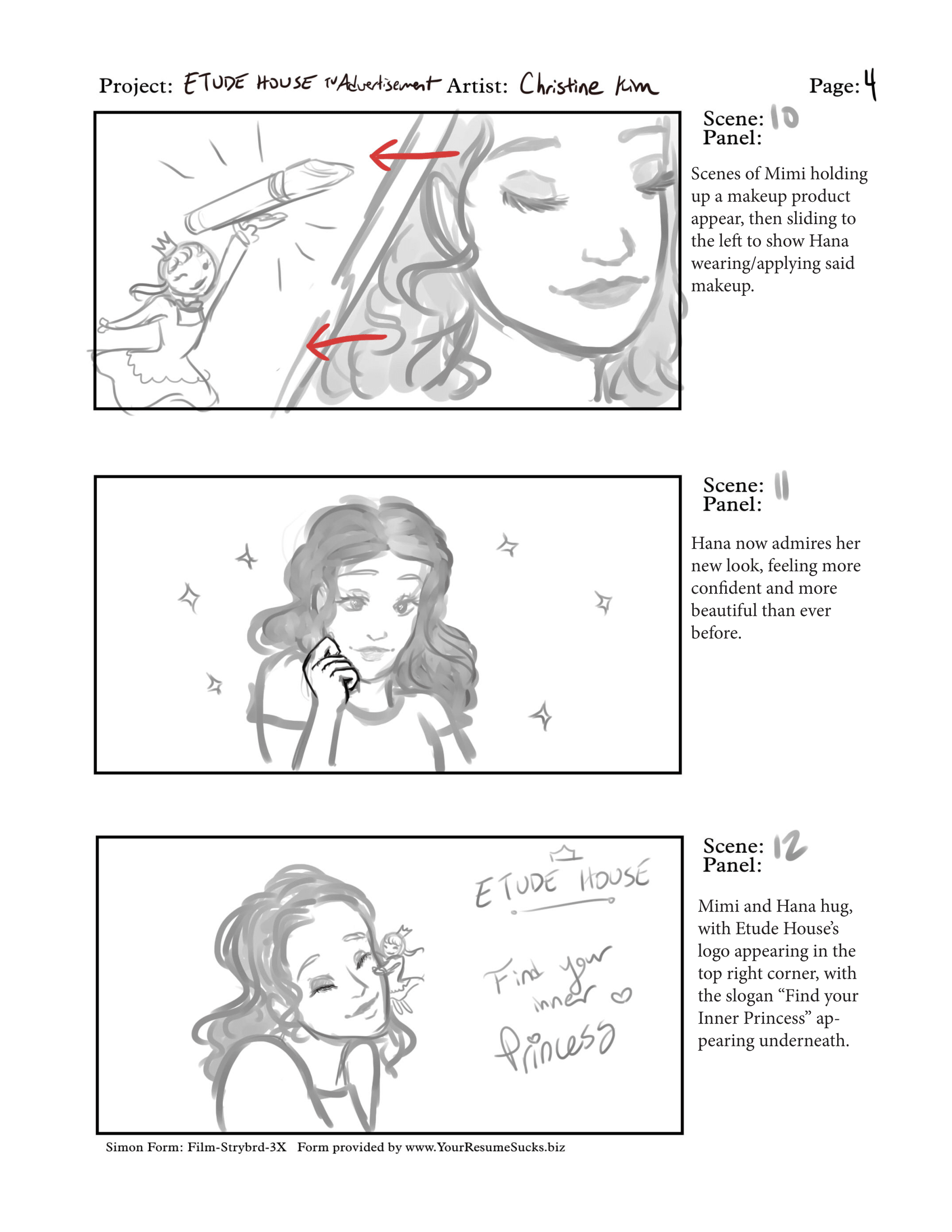 TV Commercial Storyboard - Page 4