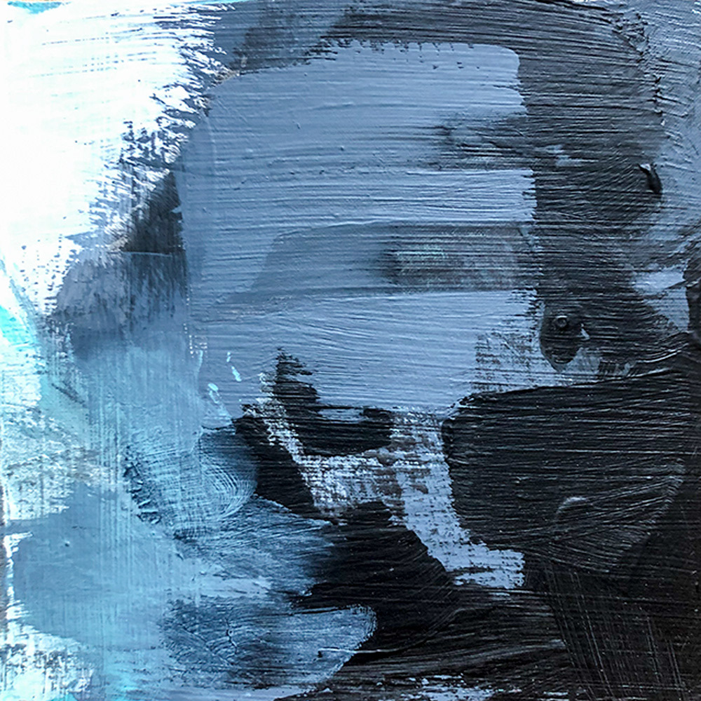 Black Gray White 1 - 6" x 6" ($75)