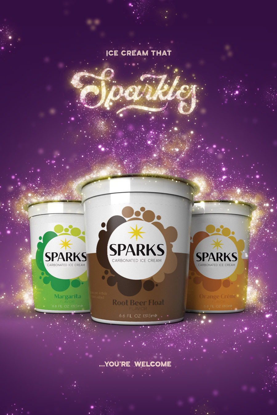 Sparks Ice Cream Advertisement