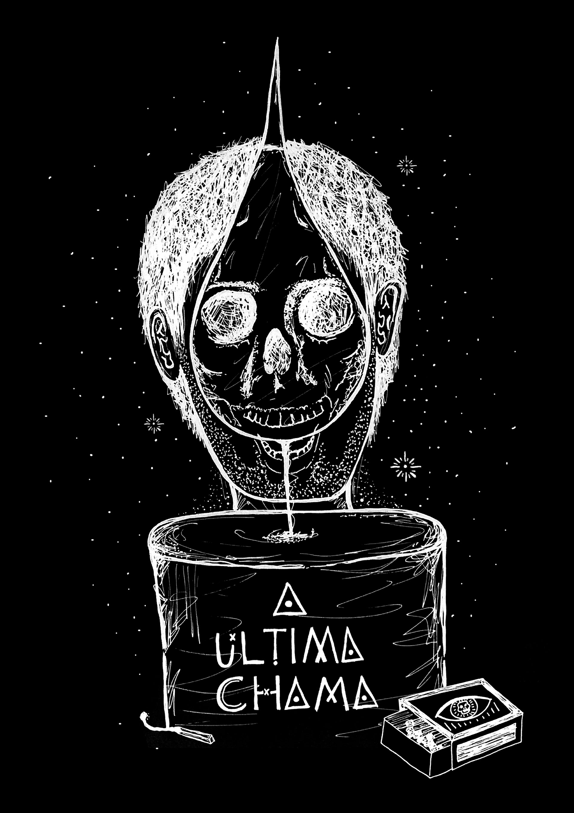 Illustrations for the short film "A última chama"