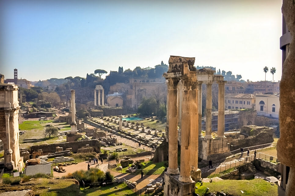 The Roman Forum today