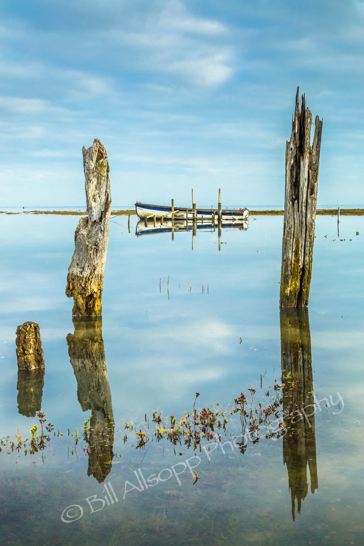 A calm high tide at Thornham.