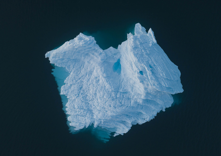 Drone Iceberg South Greenland 2019