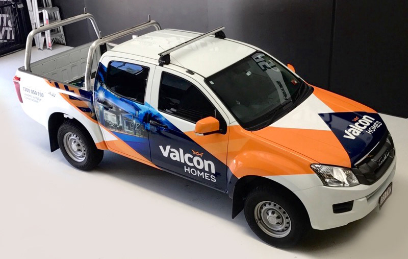 Partial wrap with vinyl print and cut graphics