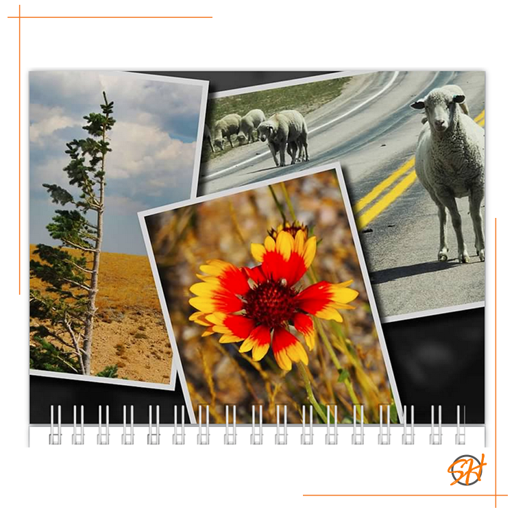 monthly top image for souvenir calendar layout