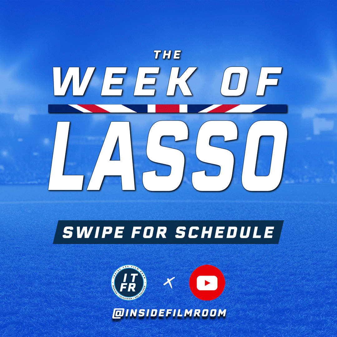 Logo for ITFR's "Week of Lasso" with the Ted Lasso cast.