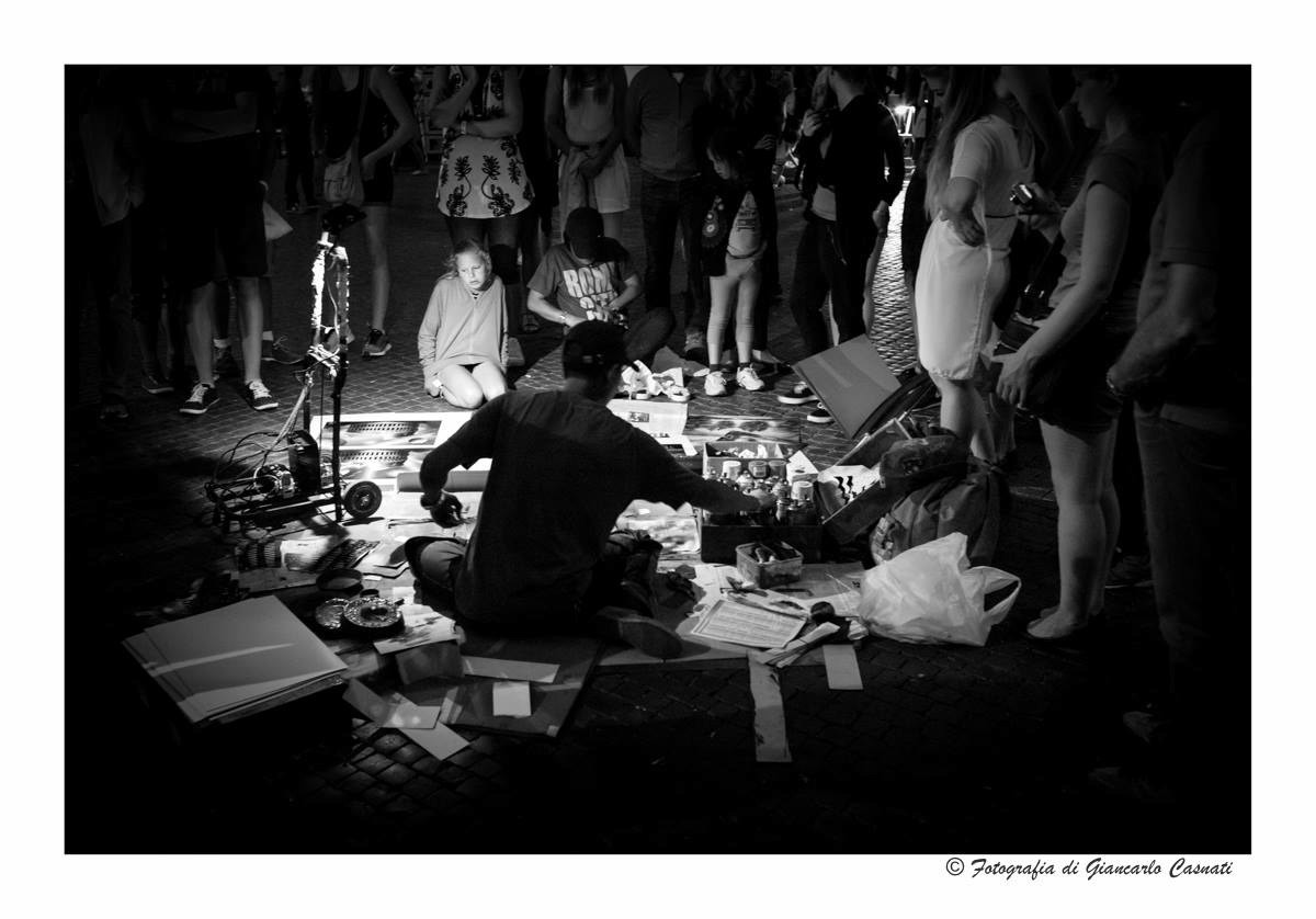 Spray Paint a Piazza Navona, 8 maggio 2015.