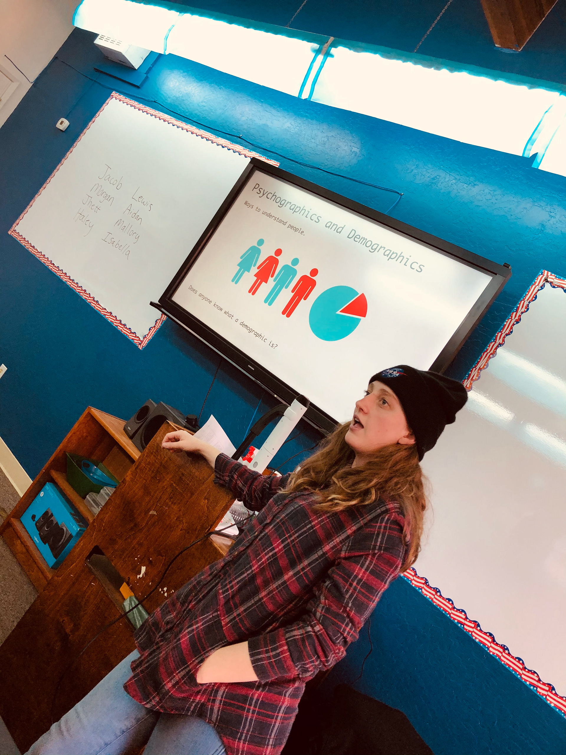 A Demo and Pychographics presentation by the one and only Emily who is a psychology grad.