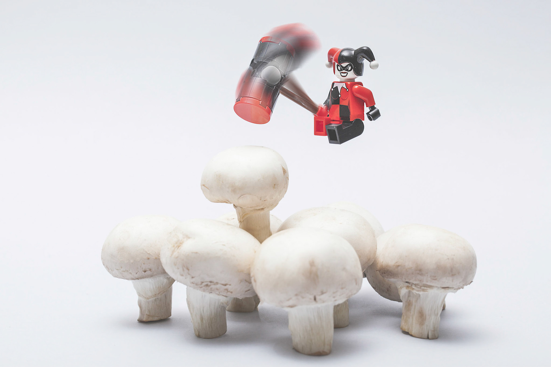 Appuyer sur le champignon