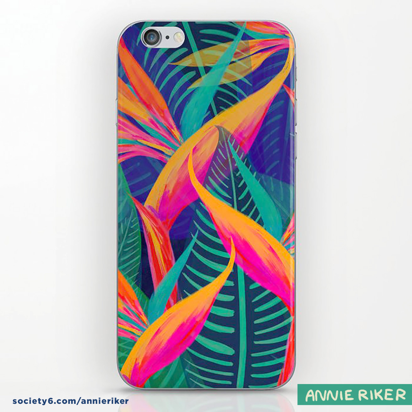 Tropical Bird of Paradise iPhone Case