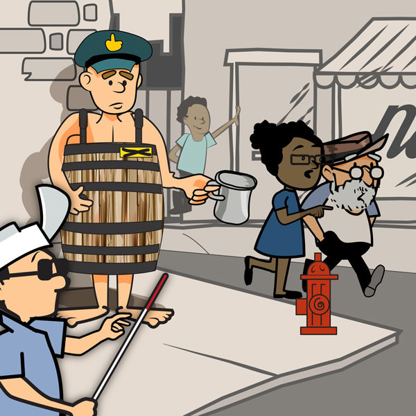 BEAT COP-Editorial Illustration-The Indypendent