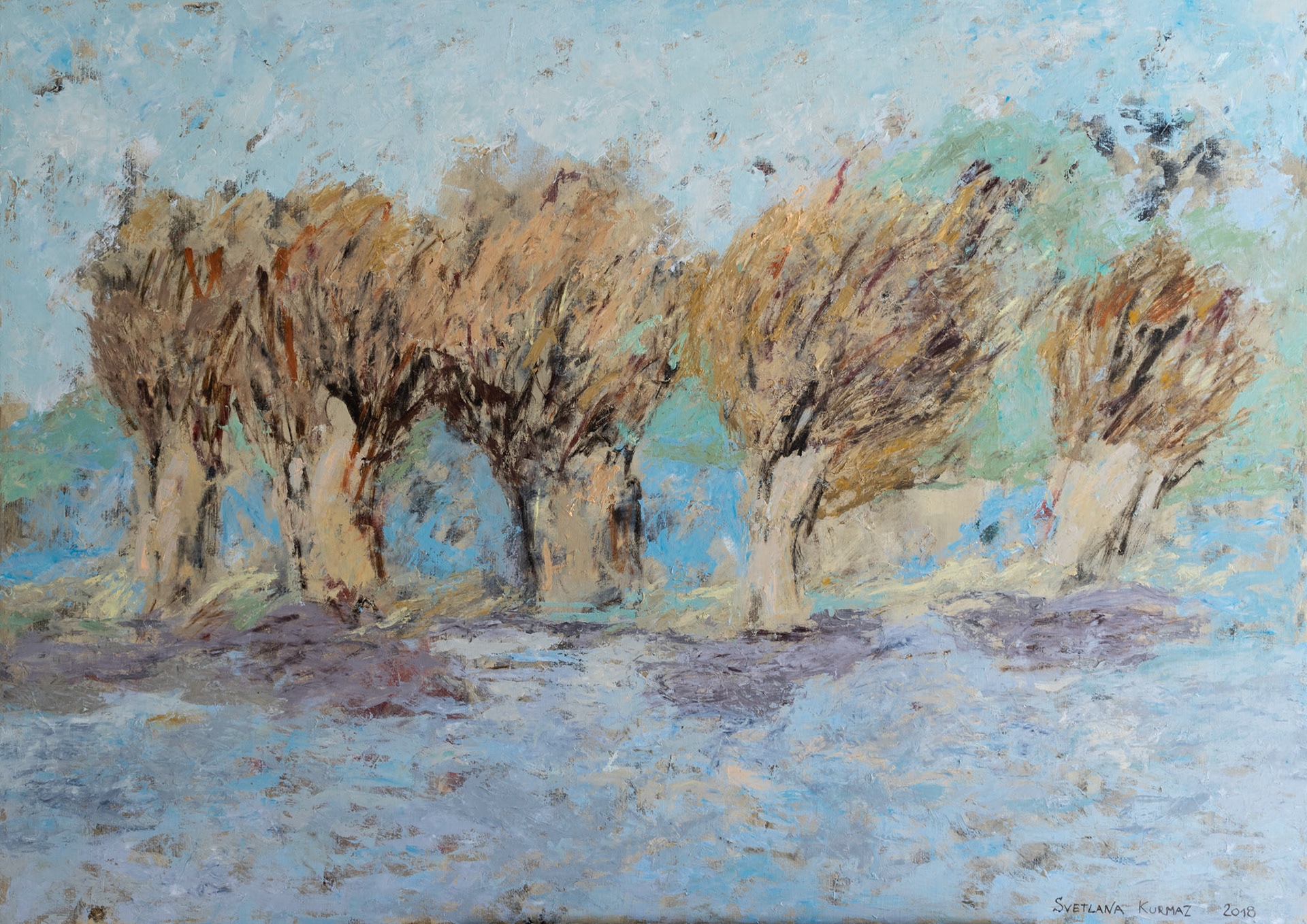 EARLY SPRING, oil on canvas, 100x140cm. Available.
