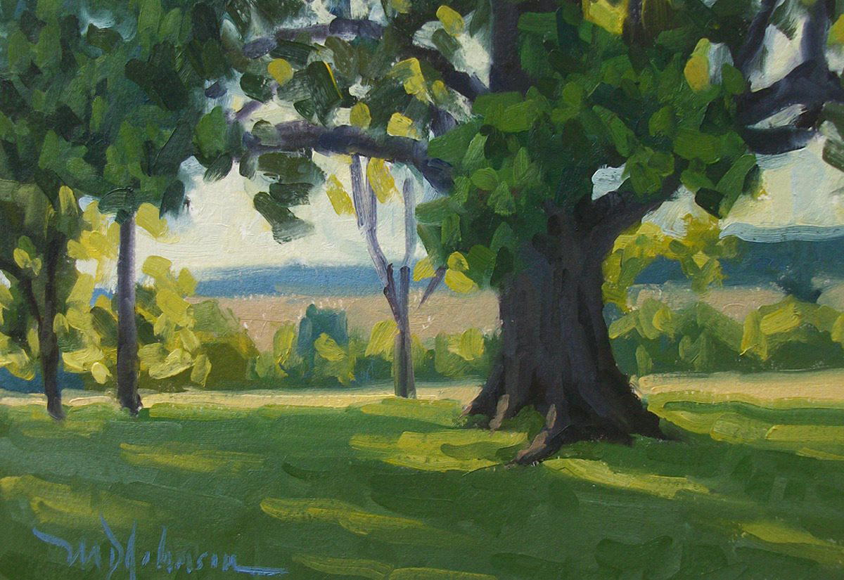 Jerrerson Poplar (2013) - Oil on Paper - 5x8 - Donation