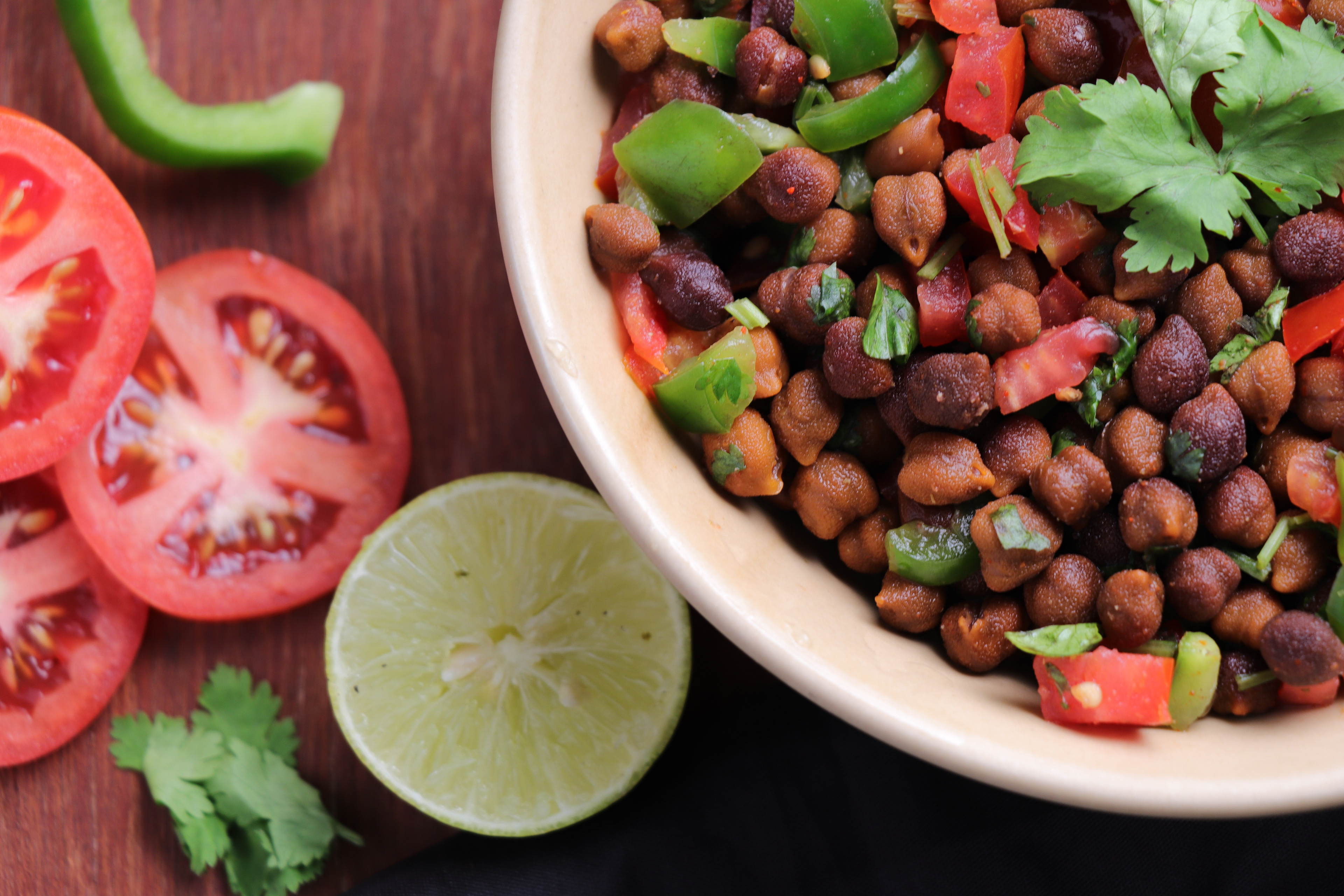 Black Gram or Chana Salad