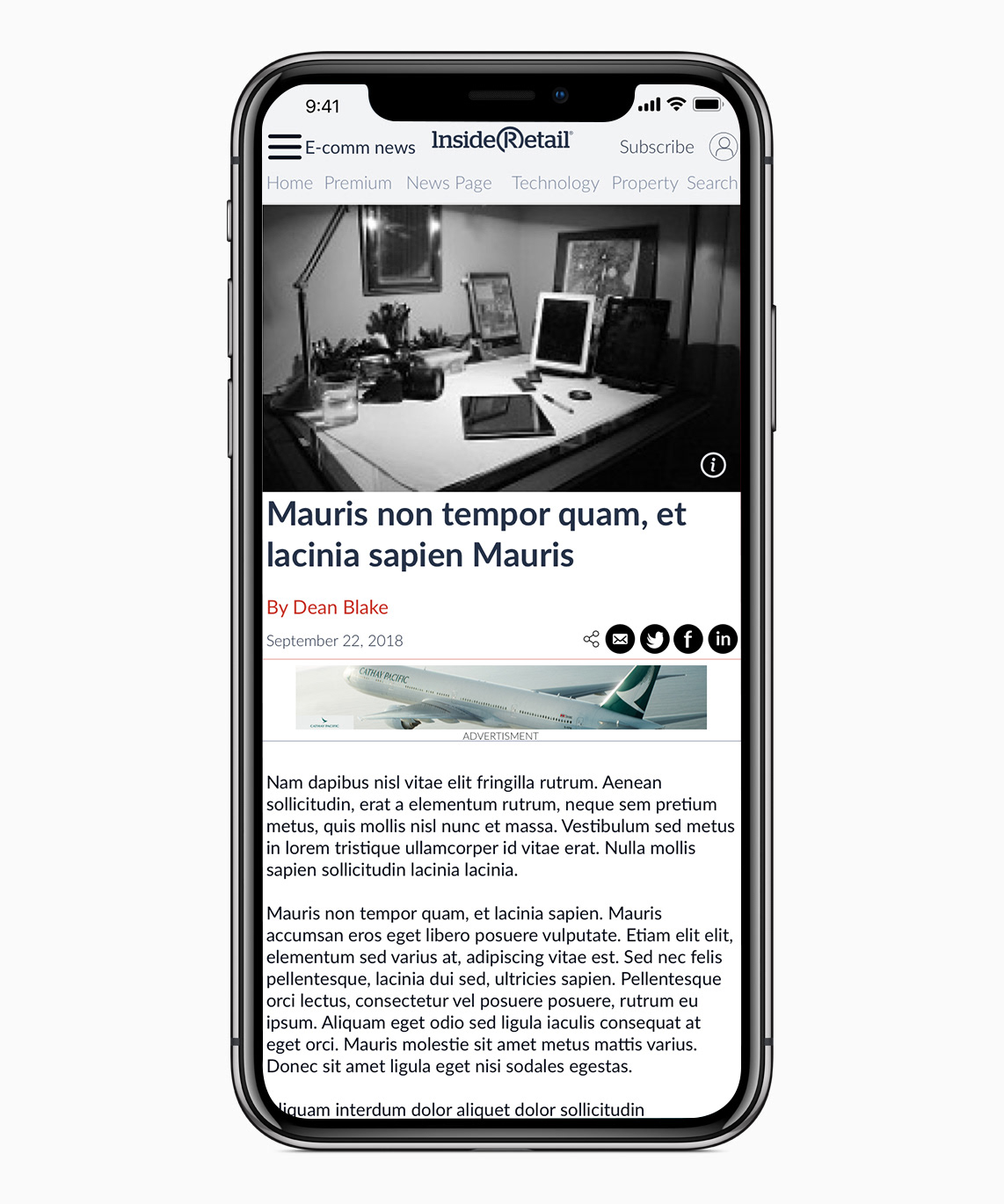 Inside Retail Mobile article page