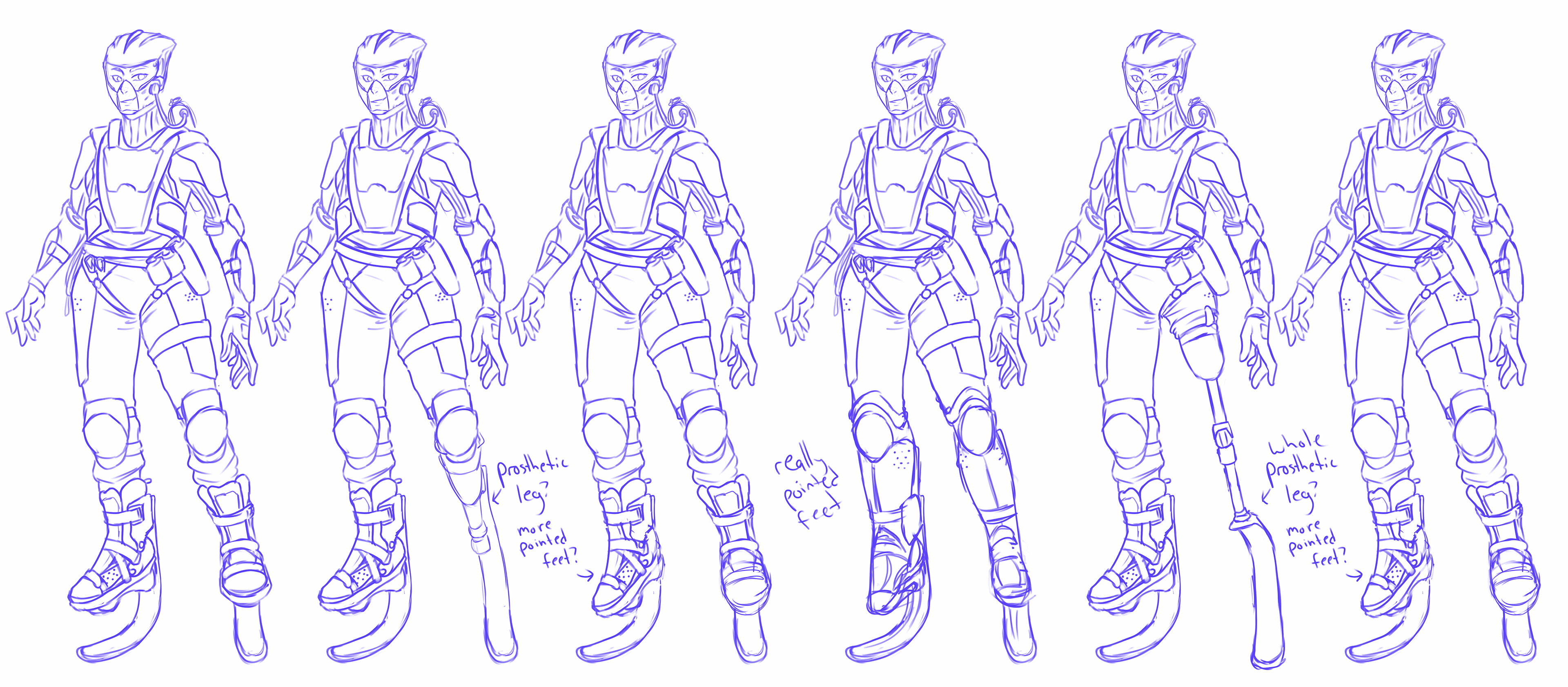 Deciding what type of boots or prosthetic to use.