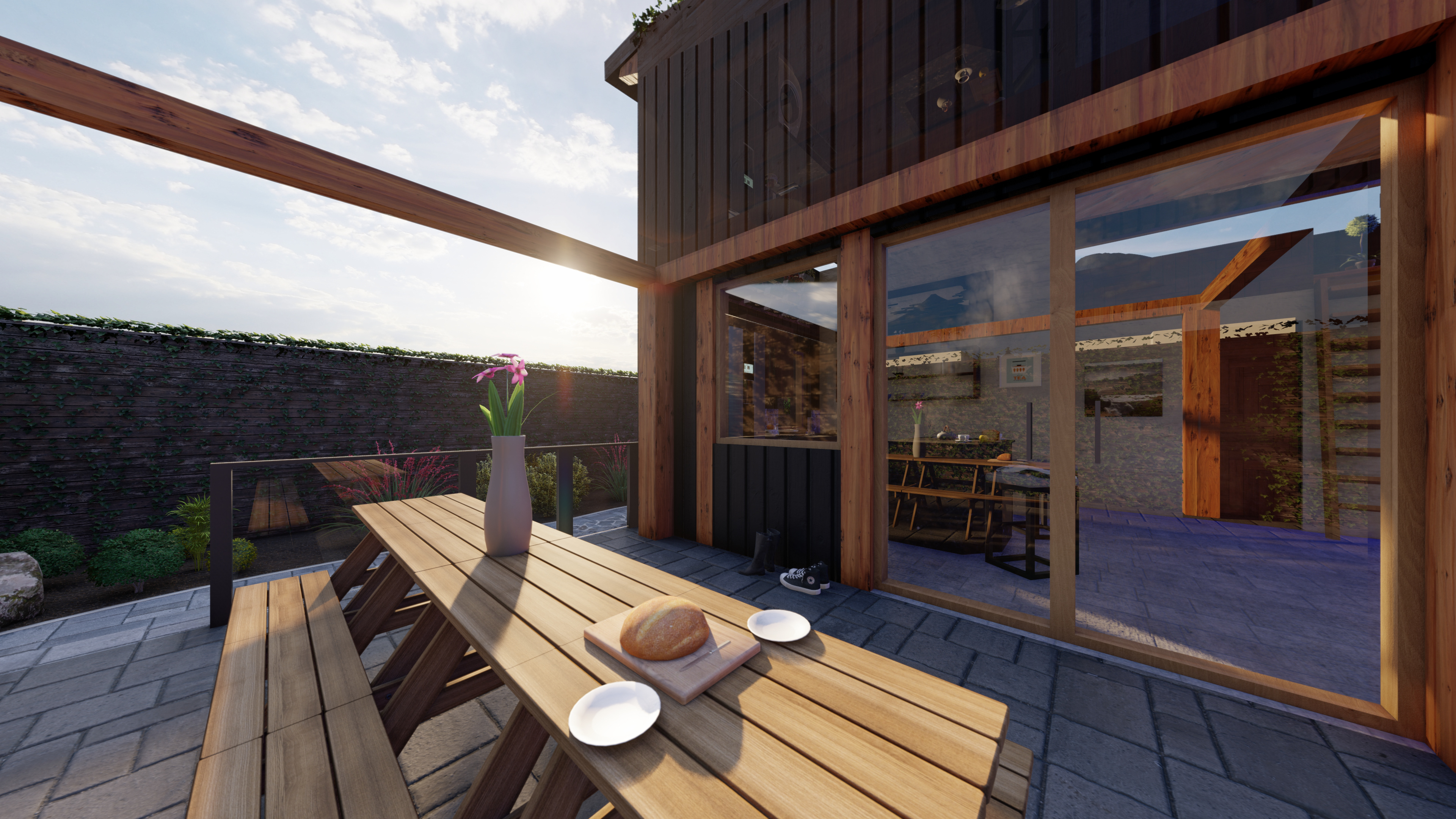 View of private picnic area